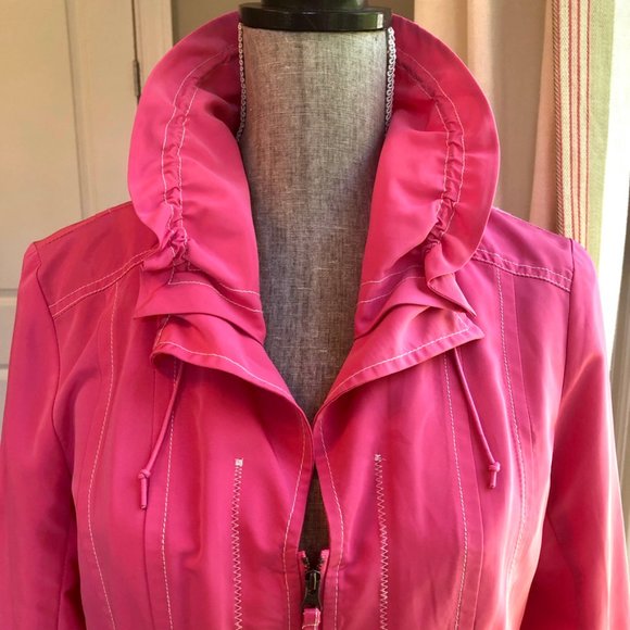 Tribal Hot Pink Nylon Jacket - Picture 2 of 8